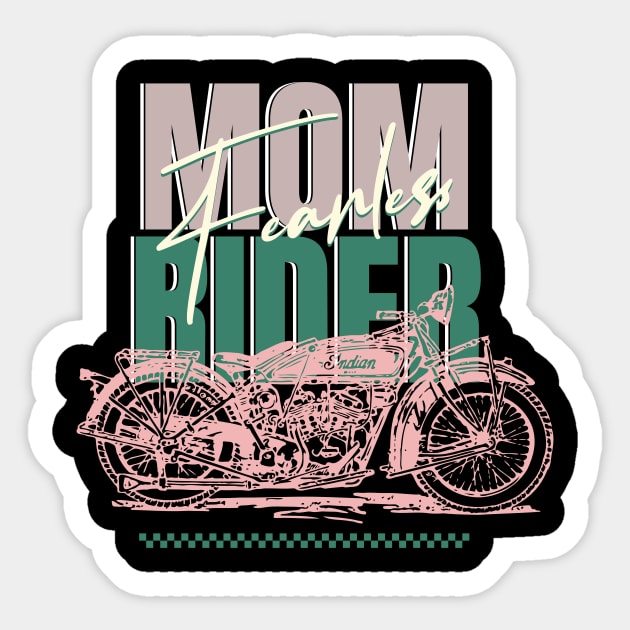 MOM RIDER Sticker by Cheersshirts